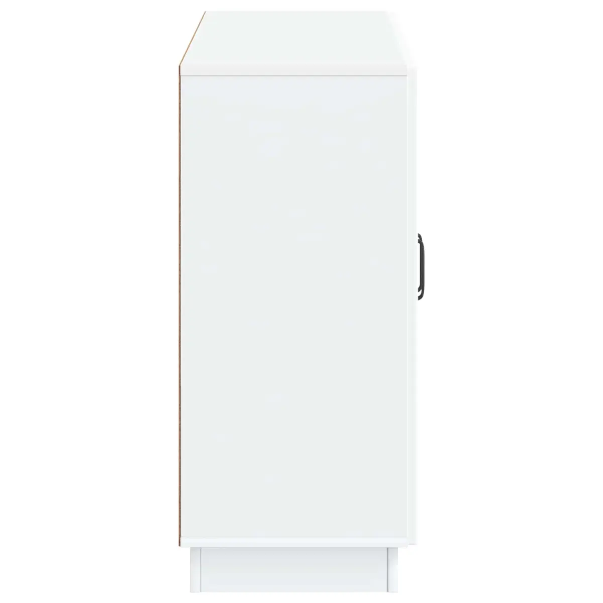Sideboard White Modern Storage Cabinet Engineered Wood 89 x 34.5 x 77 cm