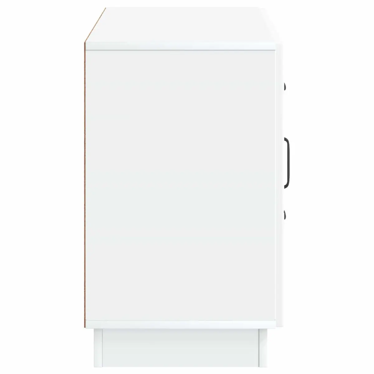Sideboard White Storage Cabinet Living Room Furniture Engineered Wood