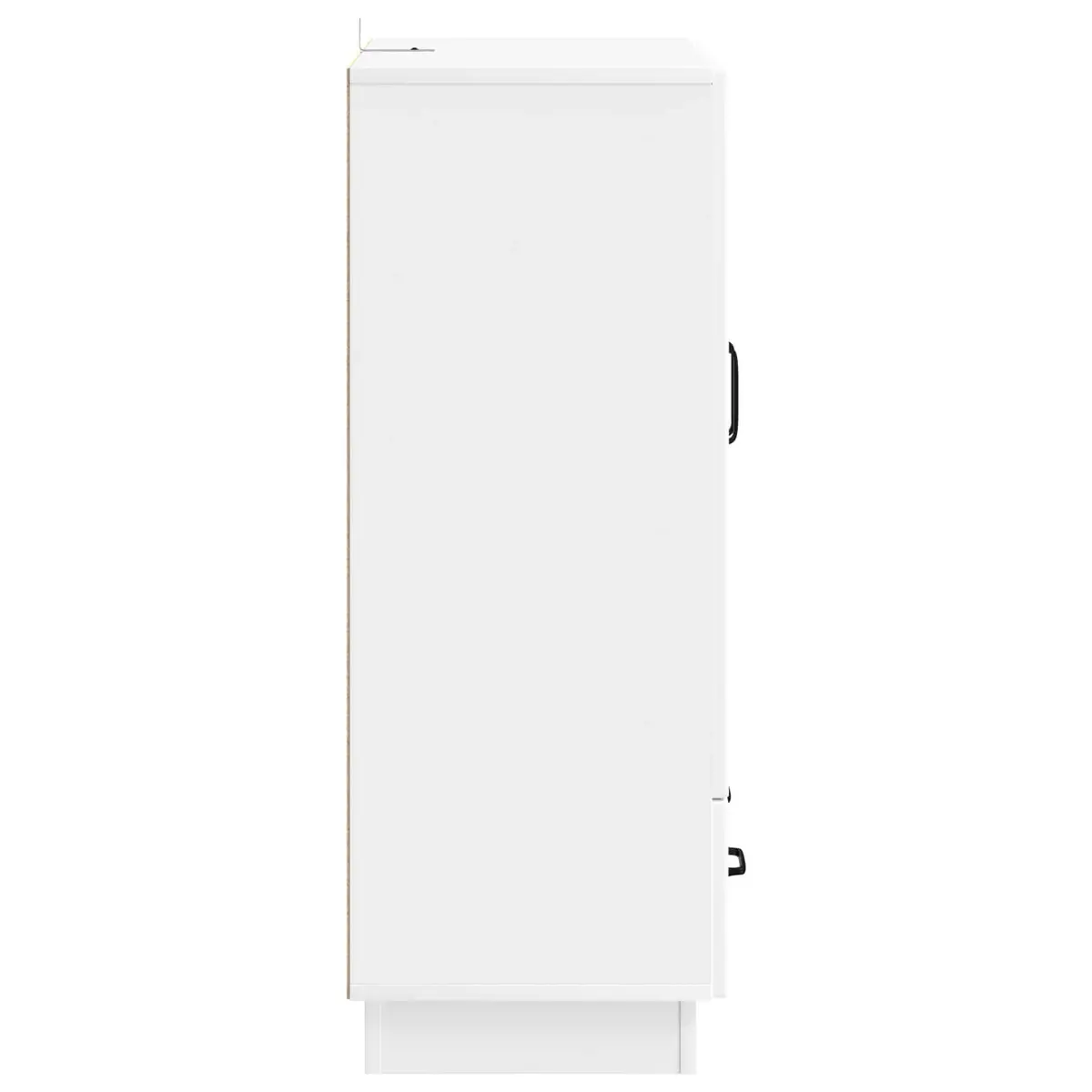 White Sideboard Storage Cabinet 66cm Engineered Wood Buffet Dining Room