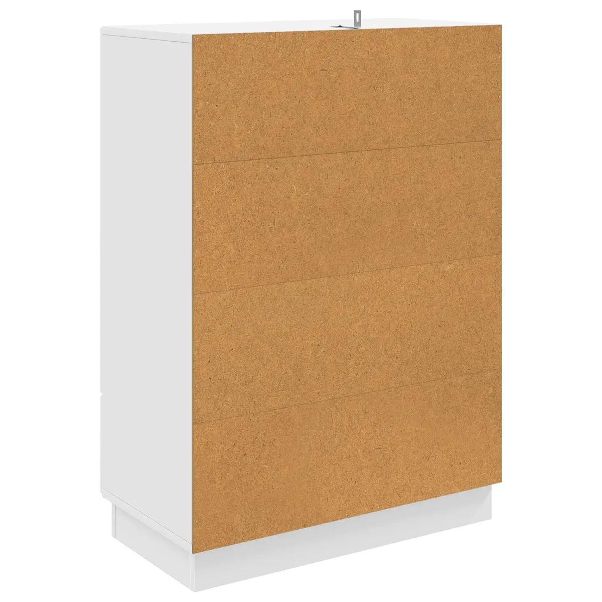 White Sideboard Storage Cabinet 66cm Engineered Wood Buffet Dining Room