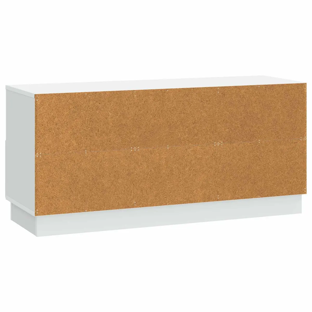 TV Cabinet White Engineered Wood Storage Unit with Drawer