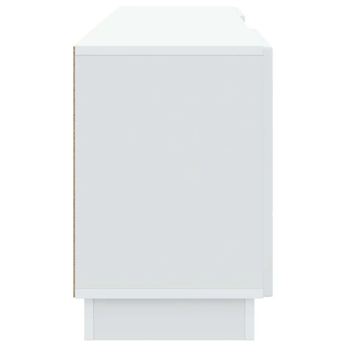 White TV Cabinet 150cm with LED Lighting