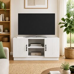 Stylish White TV Cabinet for Modern Living Rooms