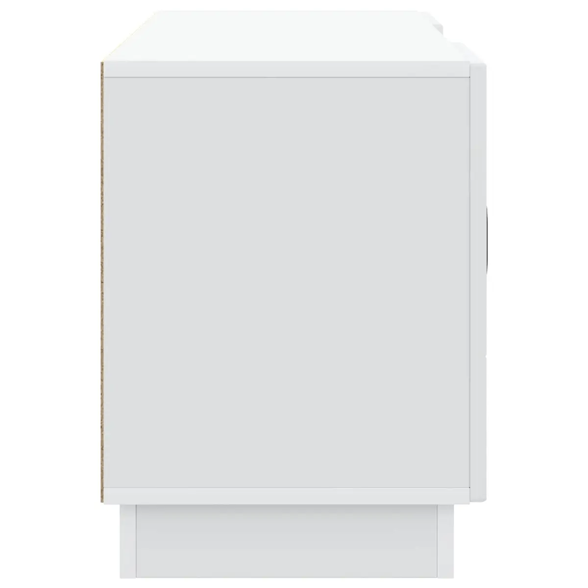 White Modern TV Cabinet Entertainment Centre Storage Unit Engineered Wood 102x34.5x47cm