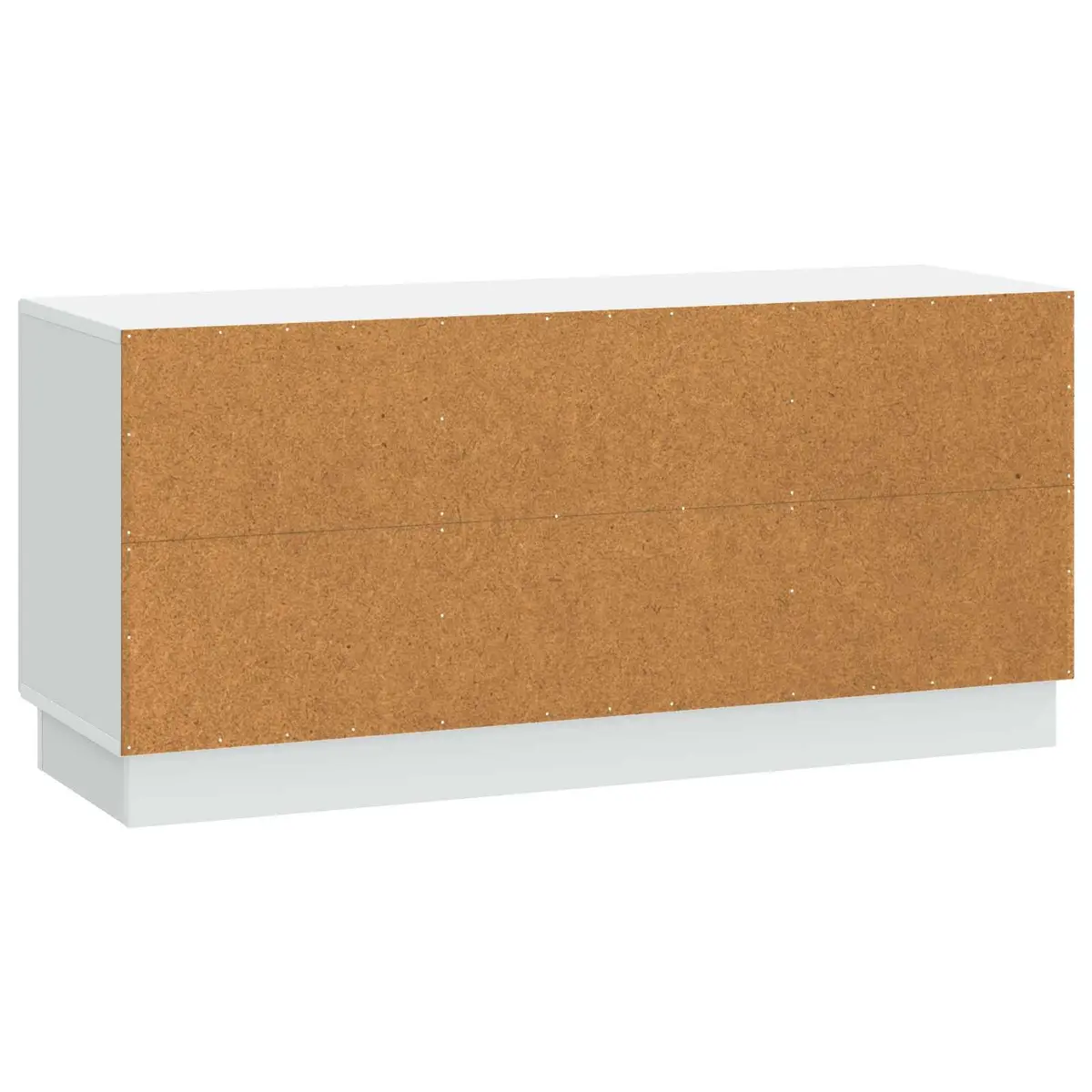White Modern TV Cabinet Entertainment Centre Storage Unit Engineered Wood 102x34.5x47cm