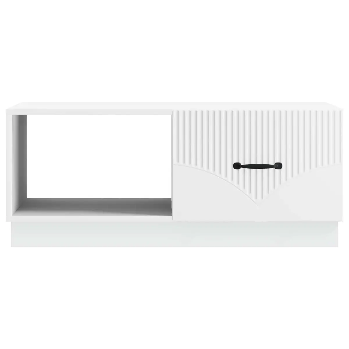 Coffee Table White Storage Cabinet 90x50x37 cm Engineered Wood Modern