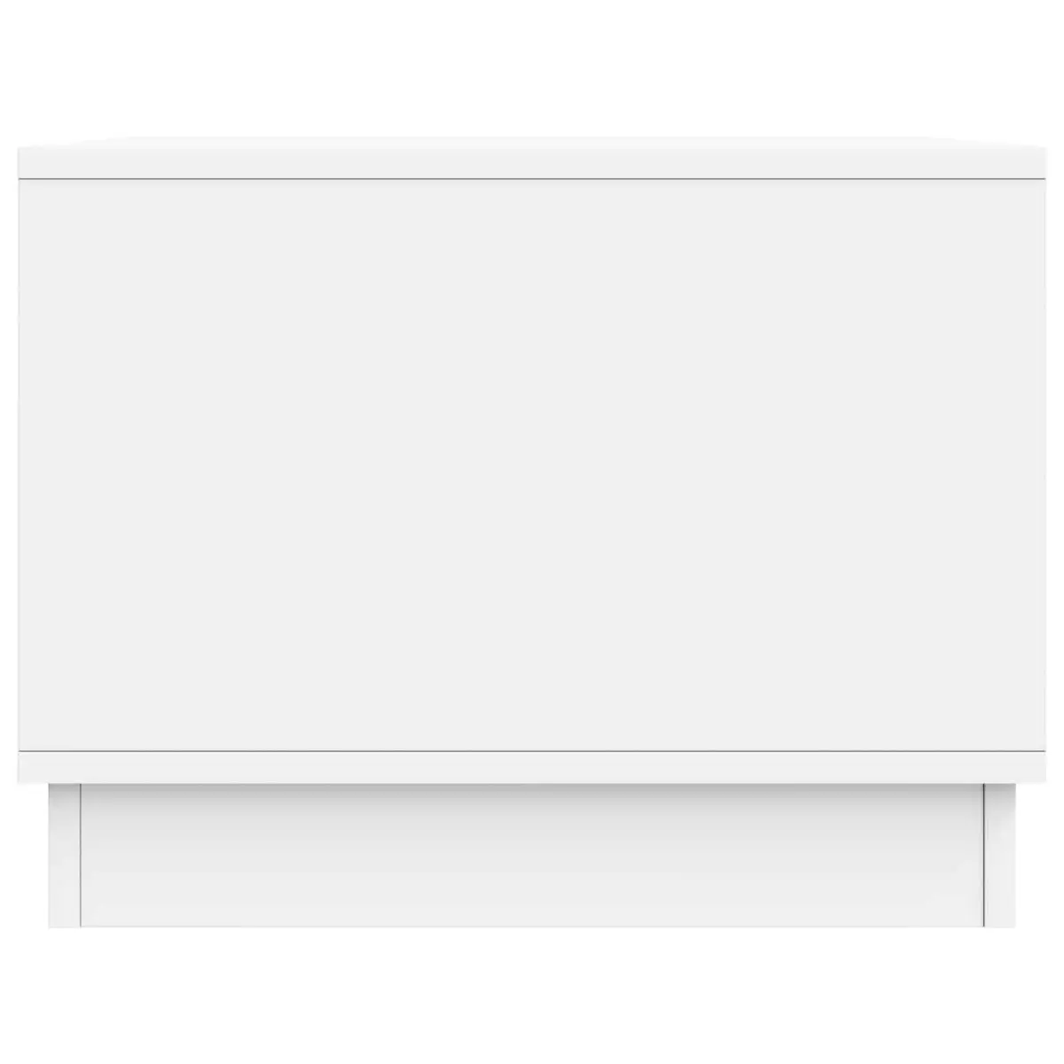 Coffee Table White Storage Cabinet 90x50x37 cm Engineered Wood Modern