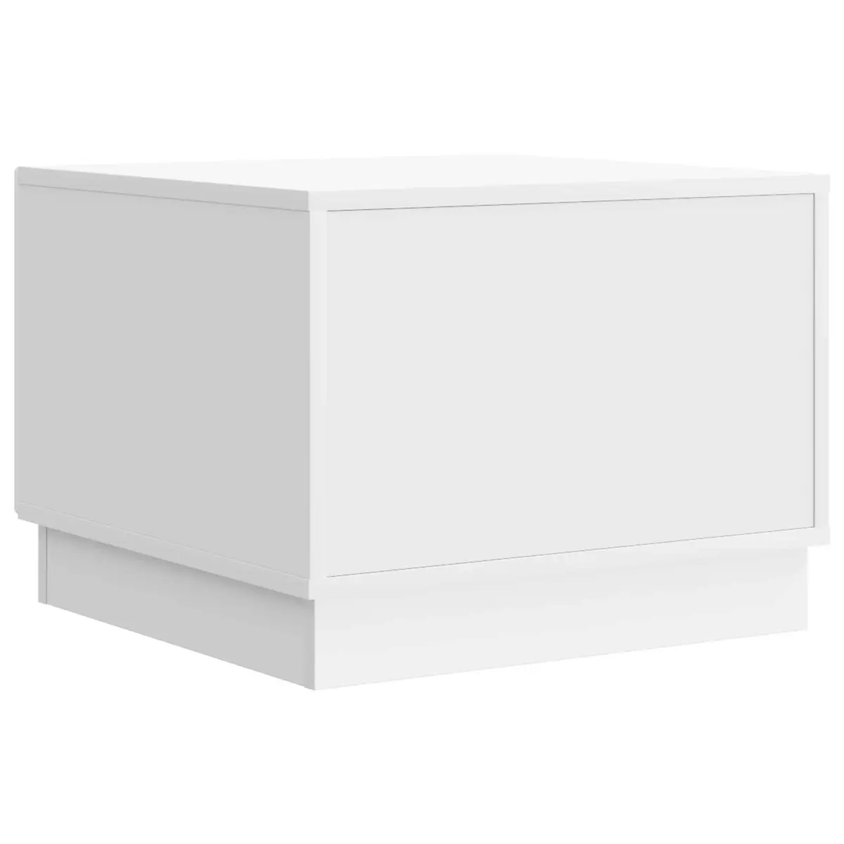 Coffee Table White Modern 49x50x37cm Engineered Wood