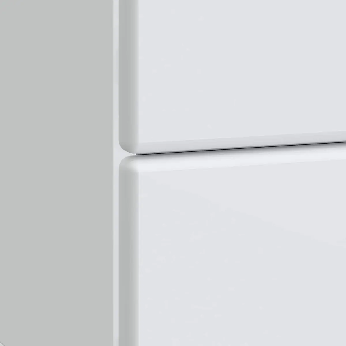 Bedside Cabinet White 43 x 34.5 x 47.5 cm Engineered Wood Nightstand Bedroom Storage Table