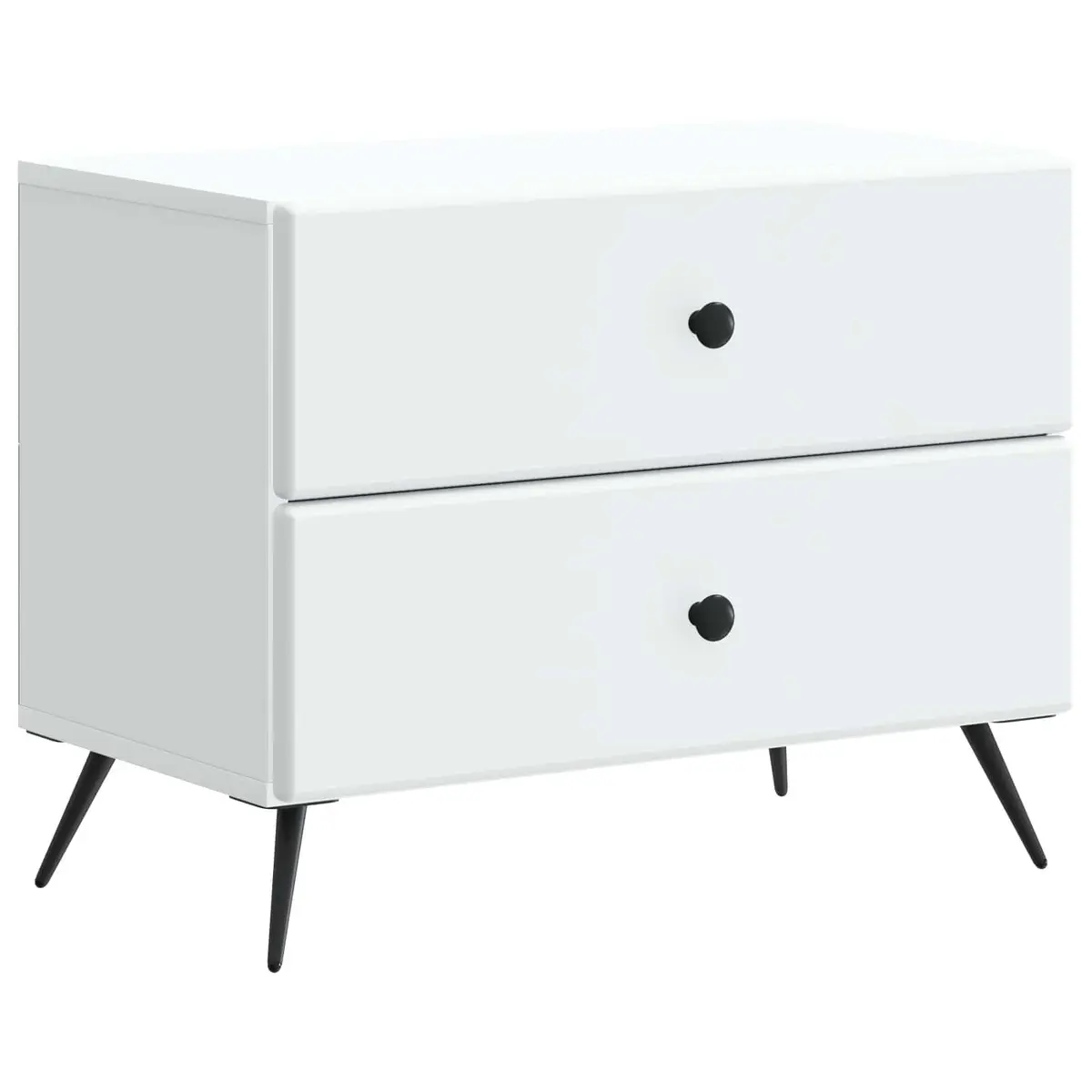 White Bedside Cabinet for Bedroom Storage