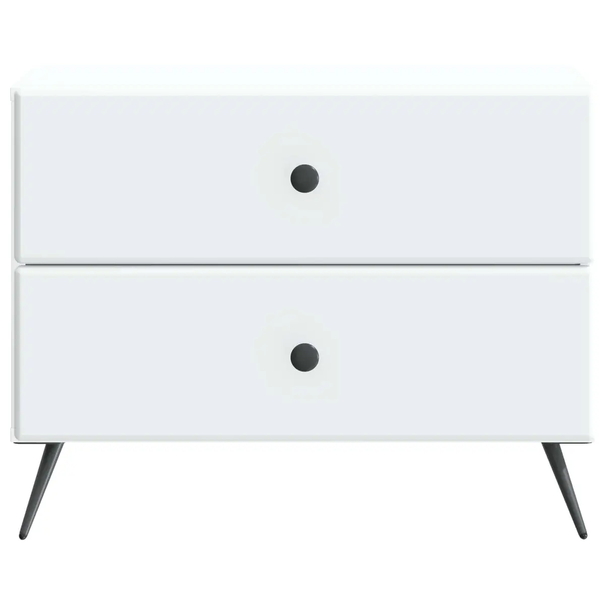White Bedside Cabinet for Bedroom Storage