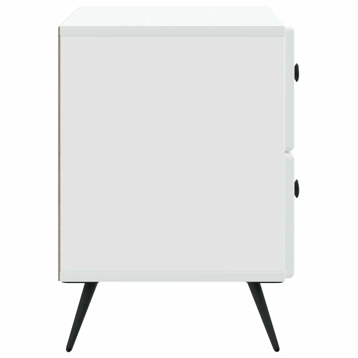 White Bedside Cabinet for Bedroom Storage