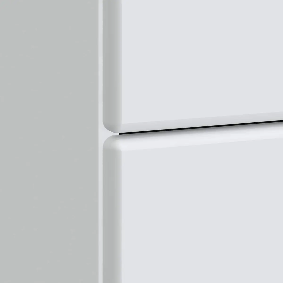 White Modern Bedside Cabinet with Storage Drawer