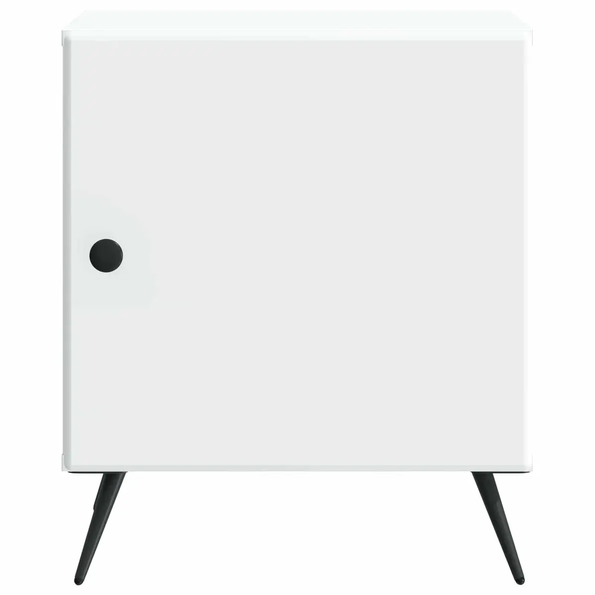Bedside Cabinet White Modern Nightstand Storage Bedroom Side Table 43x34.5x50cm