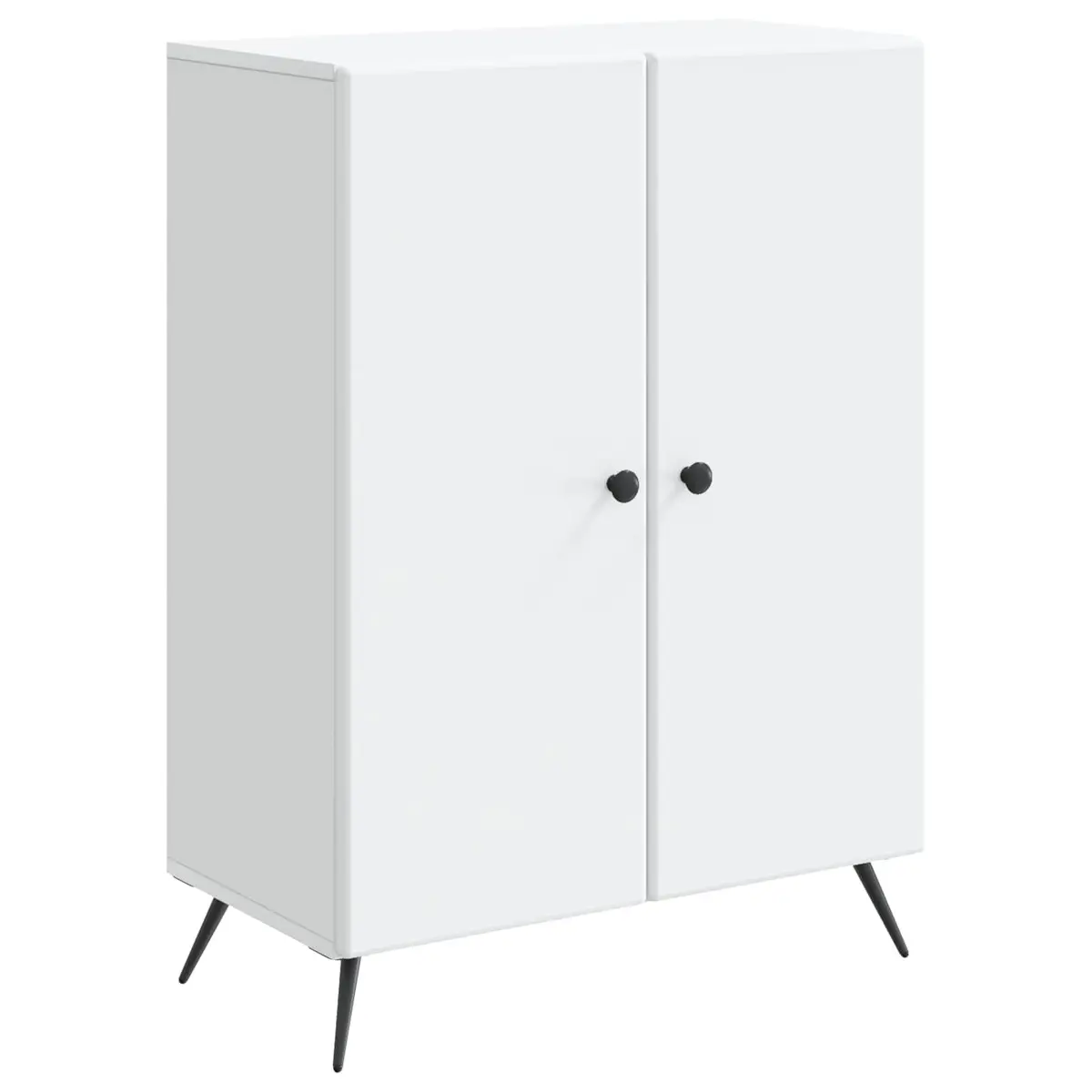 Sideboard White 66 x 34.5 x 90 cm Engineered Wood Storage Cabinet Buffet