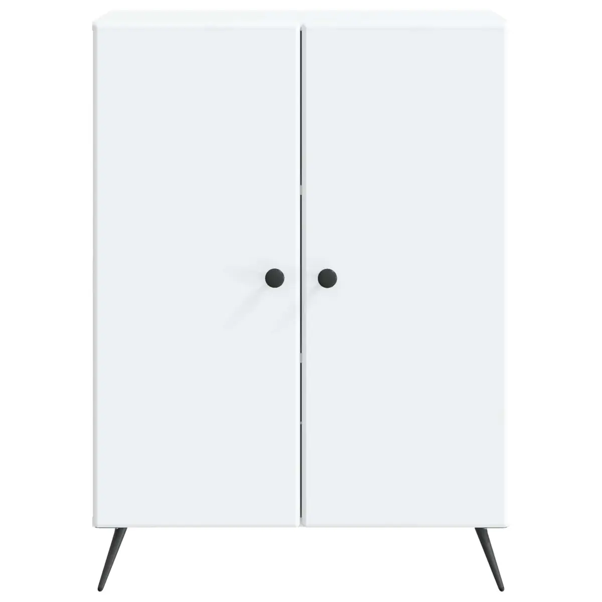 Sideboard White 66 x 34.5 x 90 cm Engineered Wood Storage Cabinet Buffet