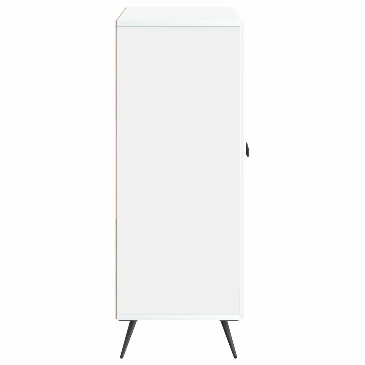 Sideboard White 66 x 34.5 x 90 cm Engineered Wood Storage Cabinet Buffet