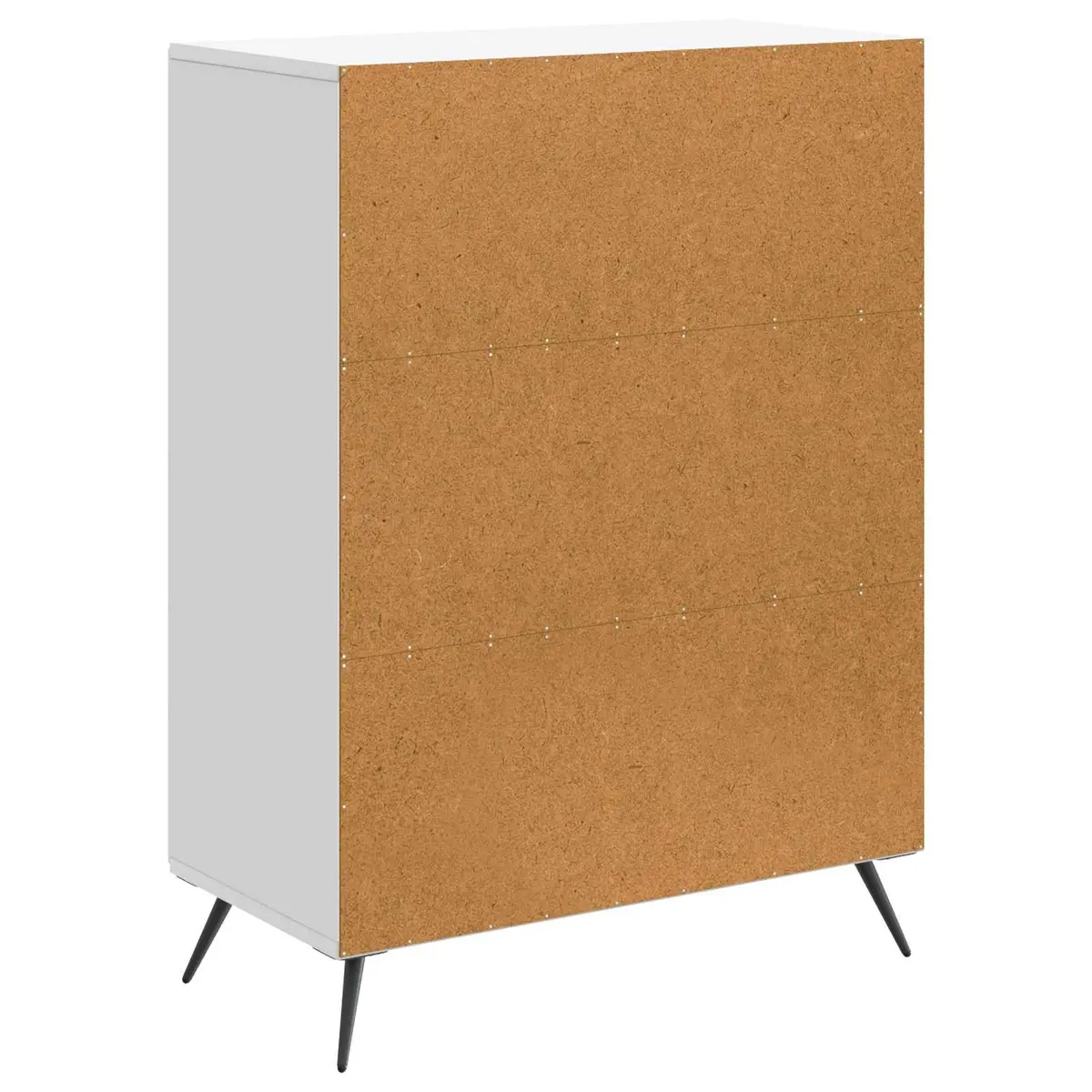 Sideboard White 66 x 34.5 x 90 cm Engineered Wood Storage Cabinet Buffet