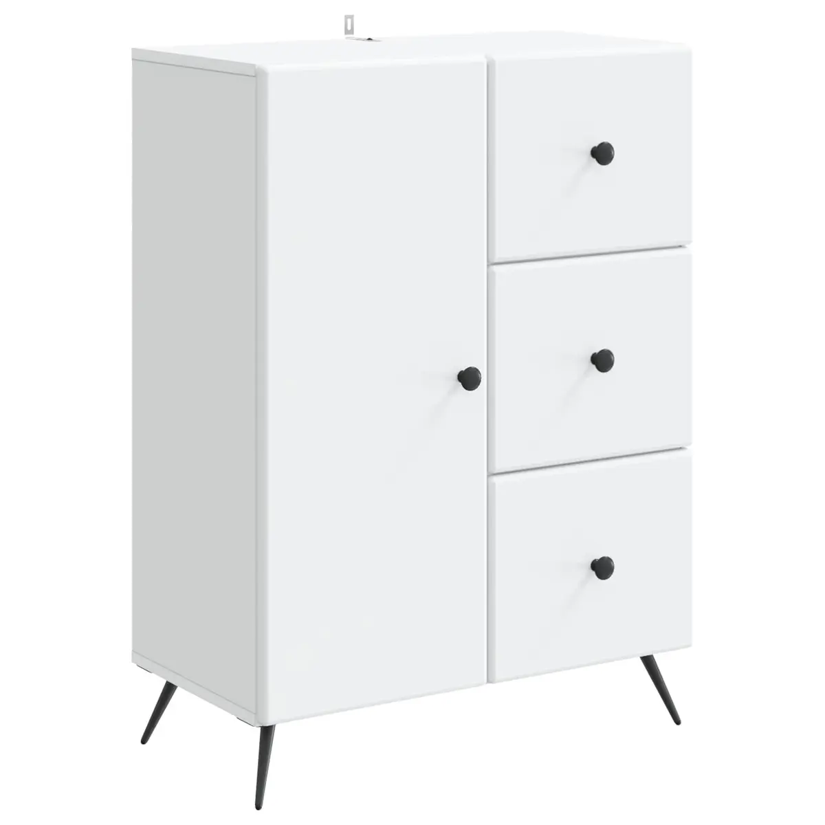 White Sideboard Buffet Storage Cabinet Dining Room Furniture 66x34.5x90cm