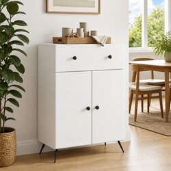Elegant White Sideboard Buffet Cabinet for Modern Spaces