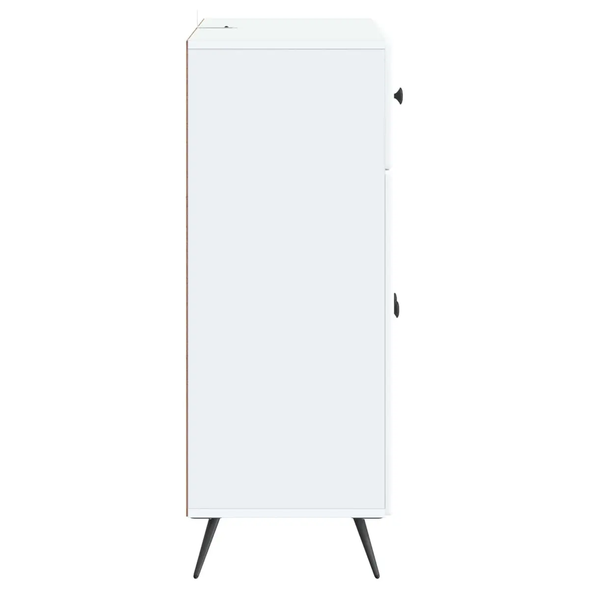 White Buffet Cabinet Storage Unit Engineered Wood 66x34.5x90cm Dining Room