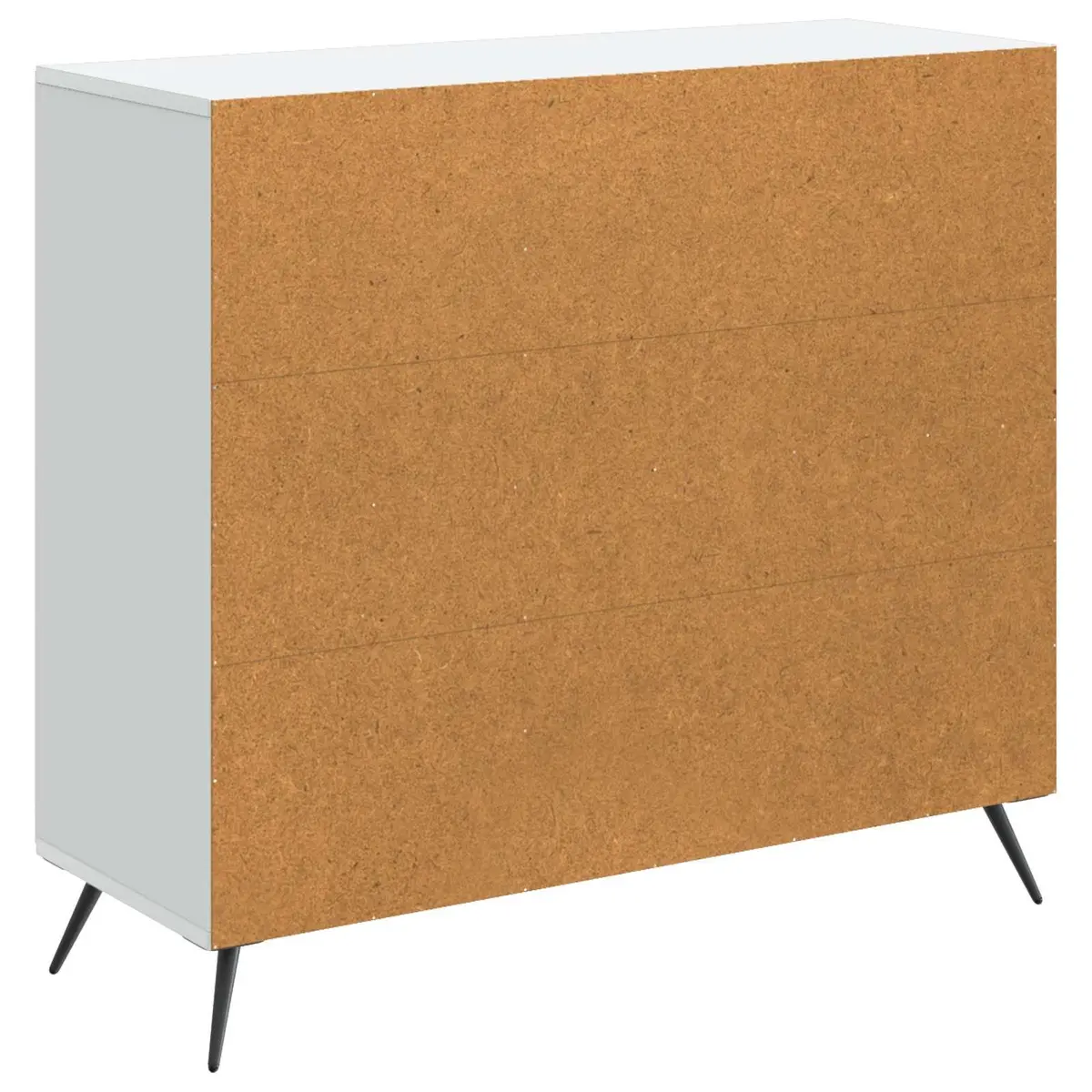 Engineered Wood Sideboard Storage Cabinet White 89cm x 34.5cm x 80cm Suitable for Living and Dining Room