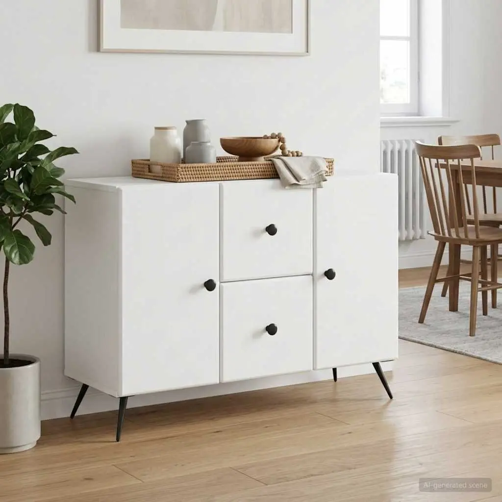 White Sideboard Buffet Storage Cabinet