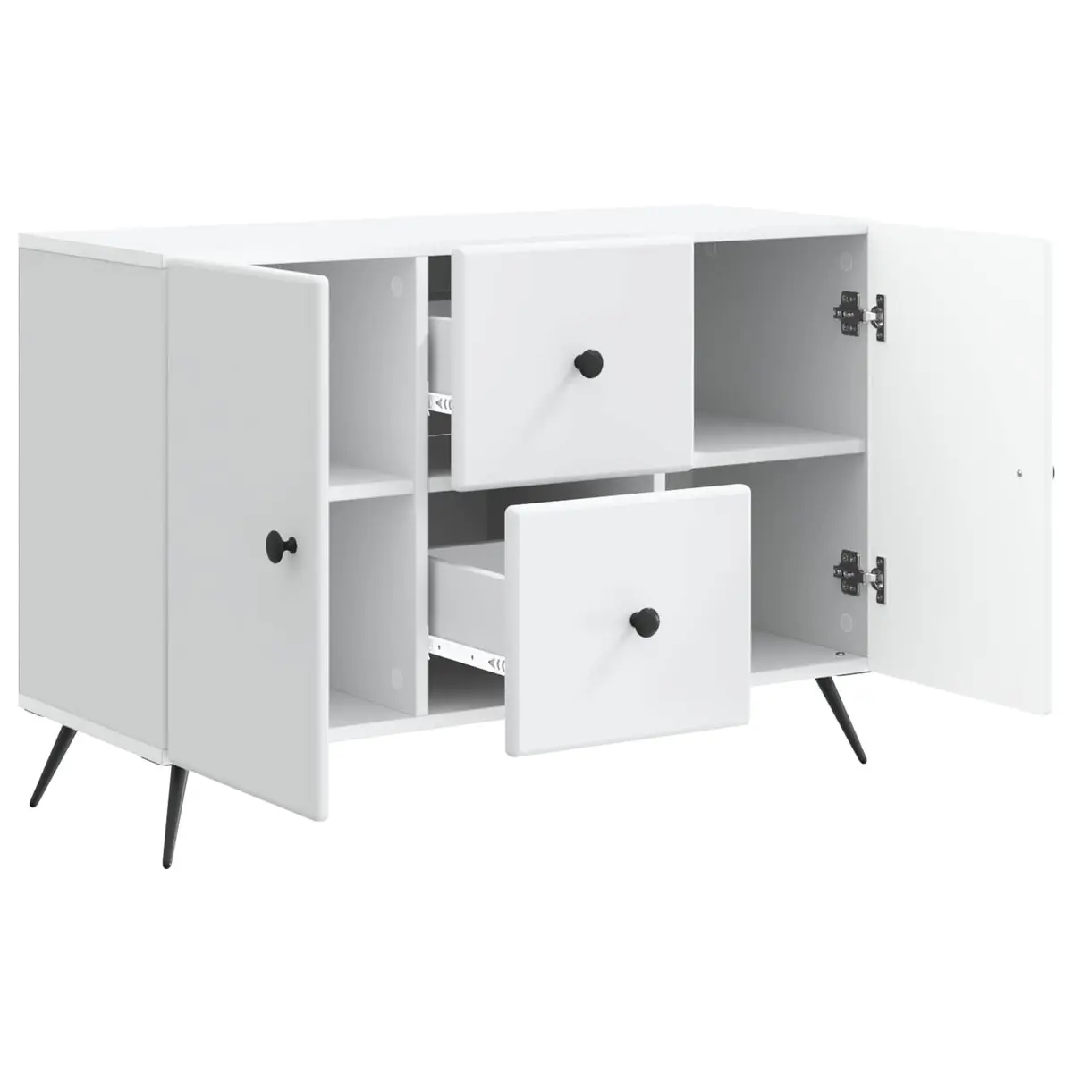 White Sideboard Buffet Storage Cabinet