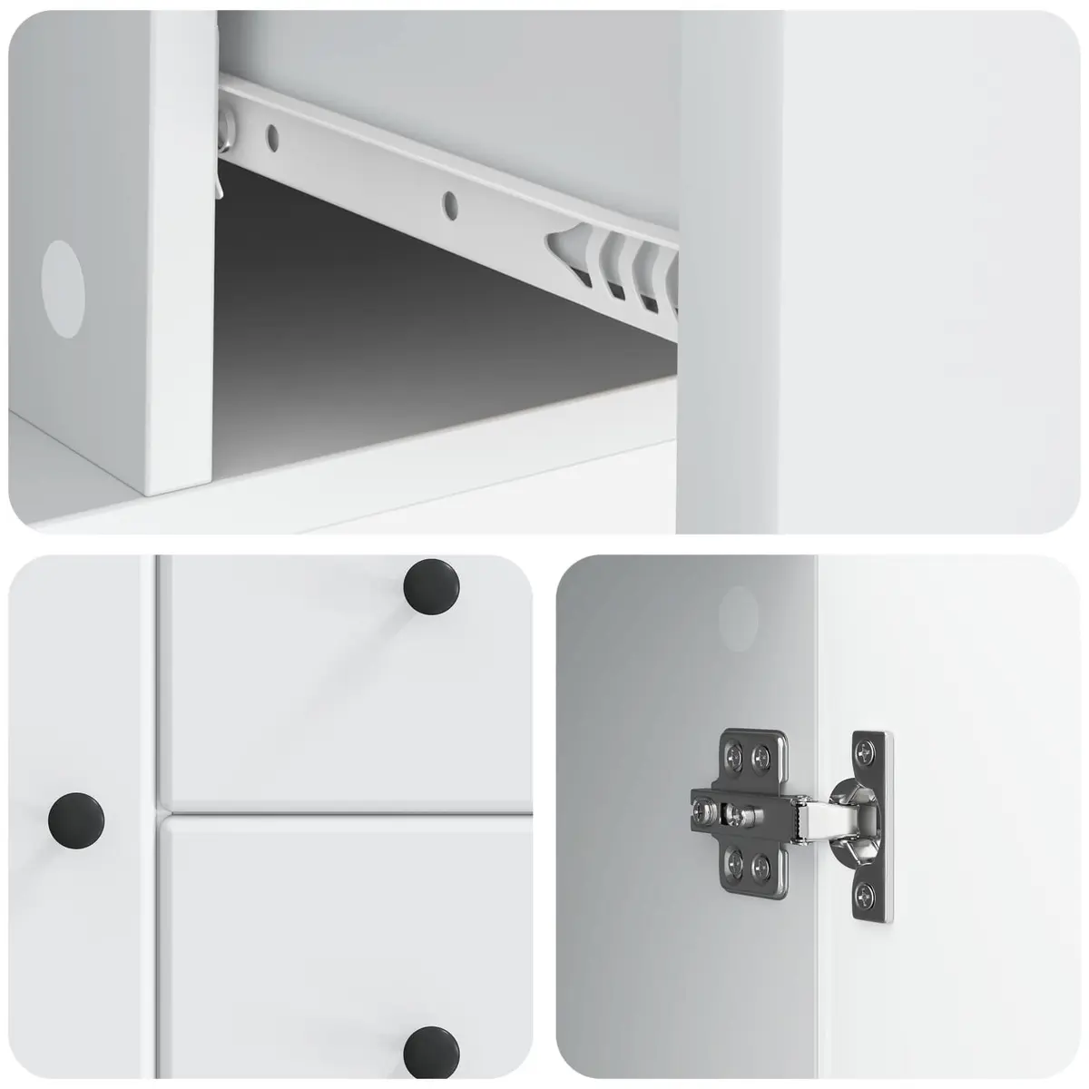 White Sideboard Buffet Storage Cabinet