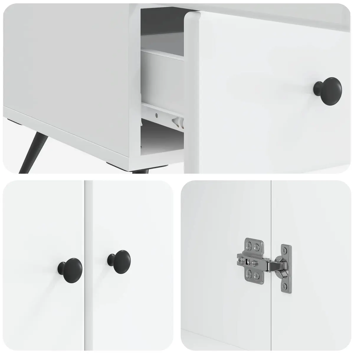 White Sideboard Buffet for Living Spaces