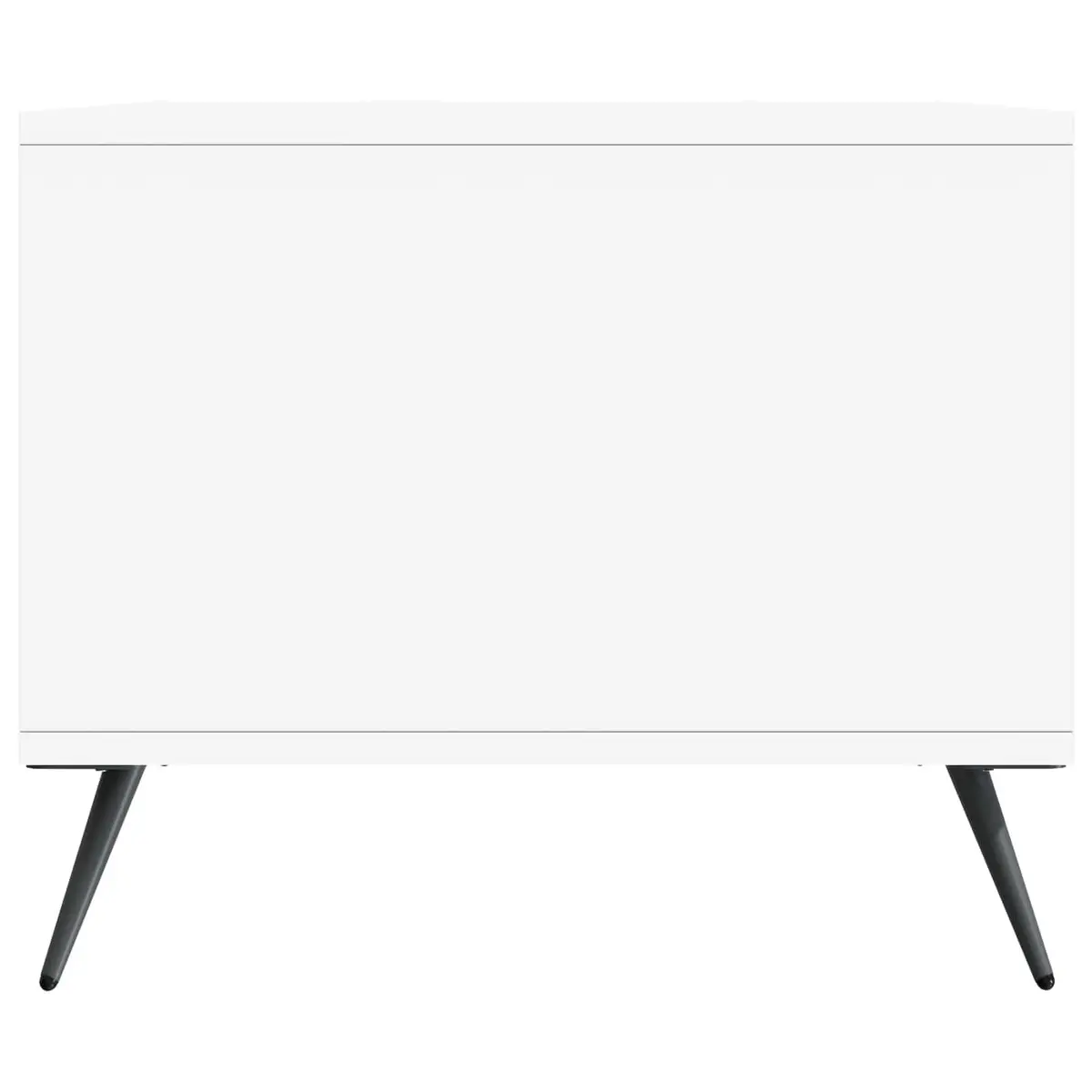 White Rectangular Coffee Table for Living Room Storage