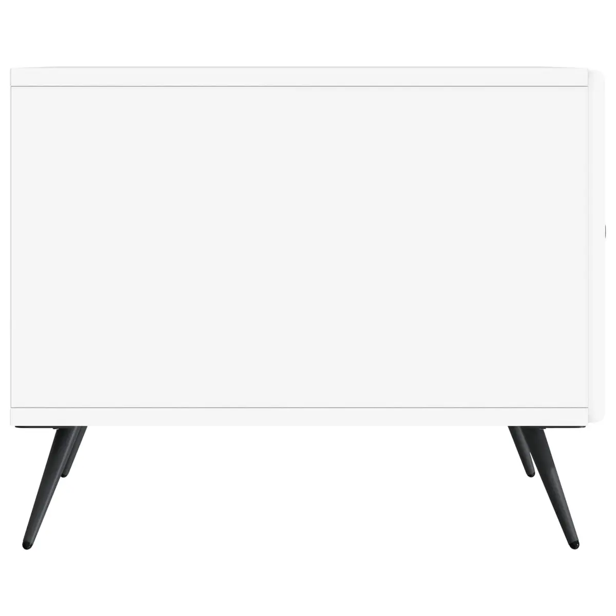 White Rectangular Coffee Table with Drawer for Living Rooms