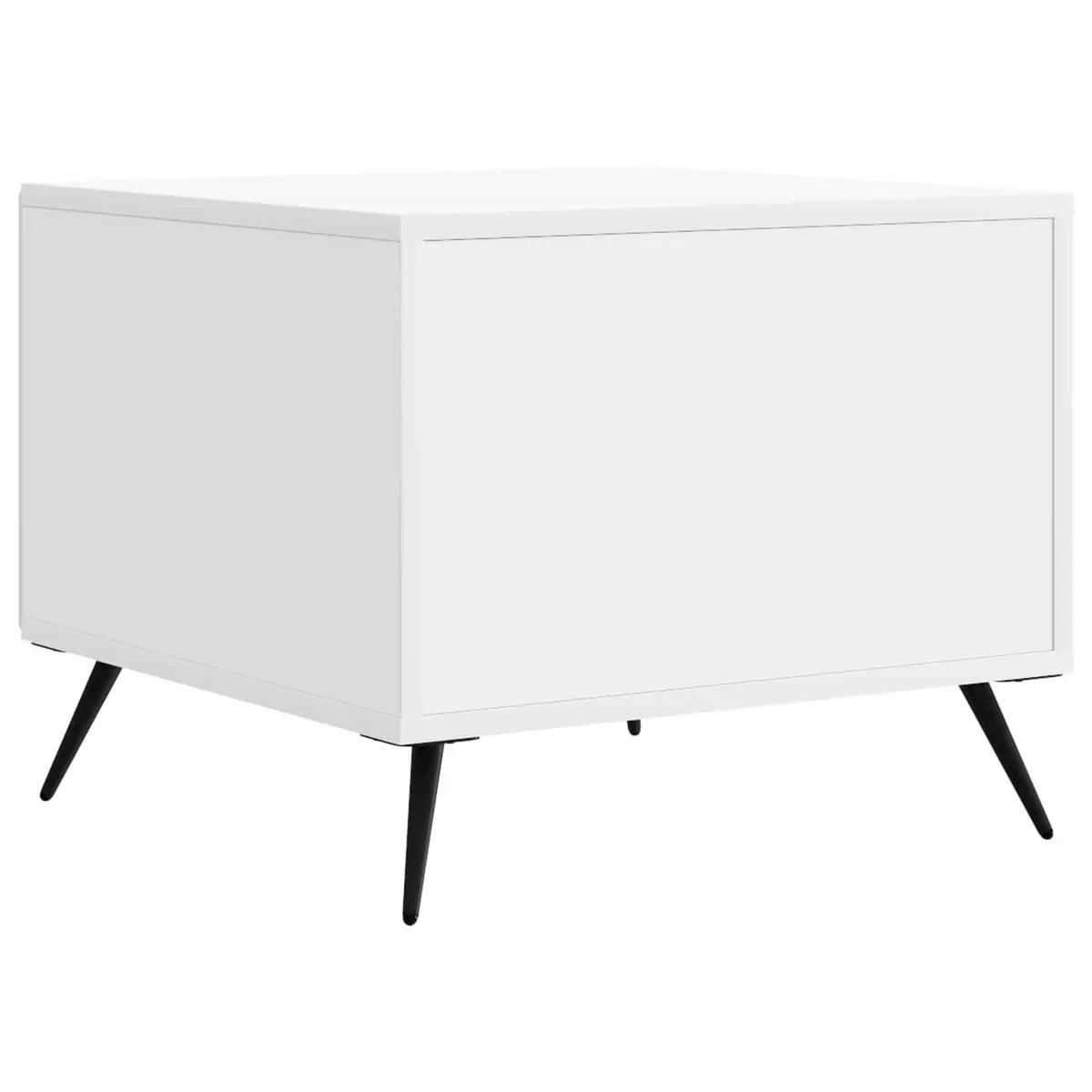 White Rectangular Coffee Table with Drawer for Living Rooms