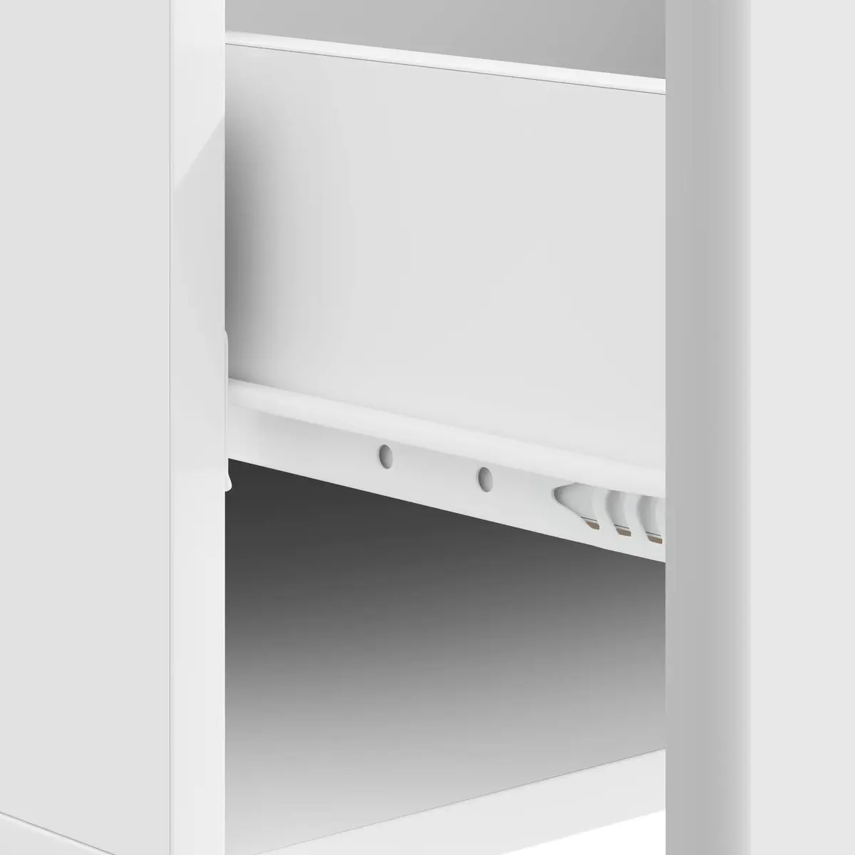 White Rectangular Coffee Table with Drawer for Living Rooms