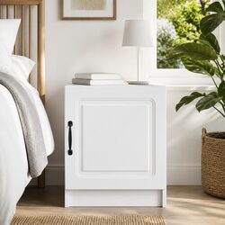 Charming White Bedside Cabinet for Everyday Comfort