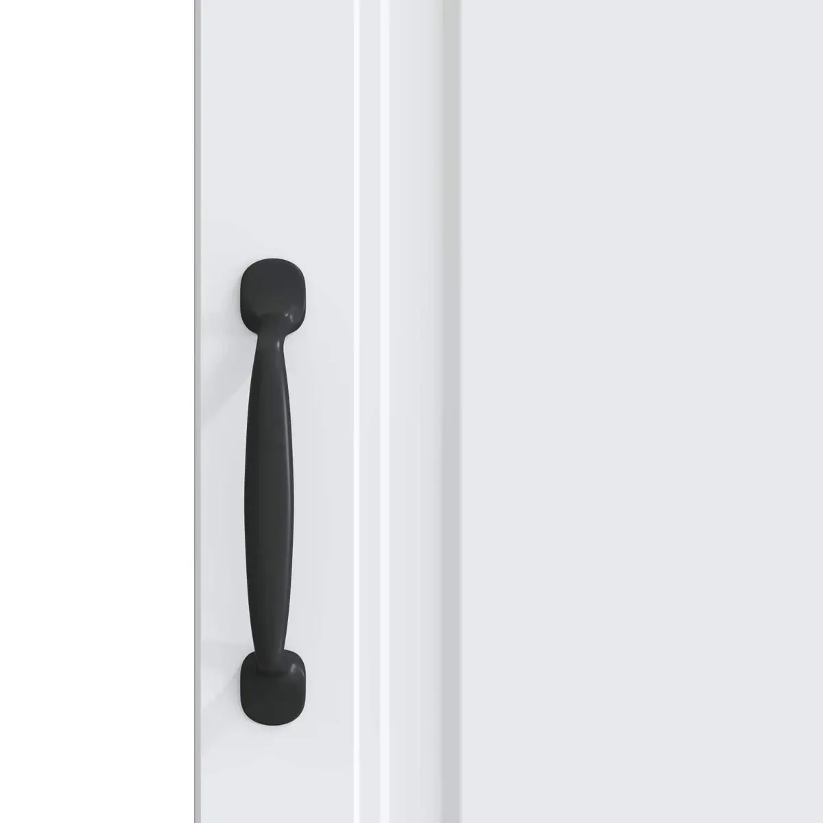 White Sideboard Storage Cabinet with Adjustable Shelves and Drawers for Living
