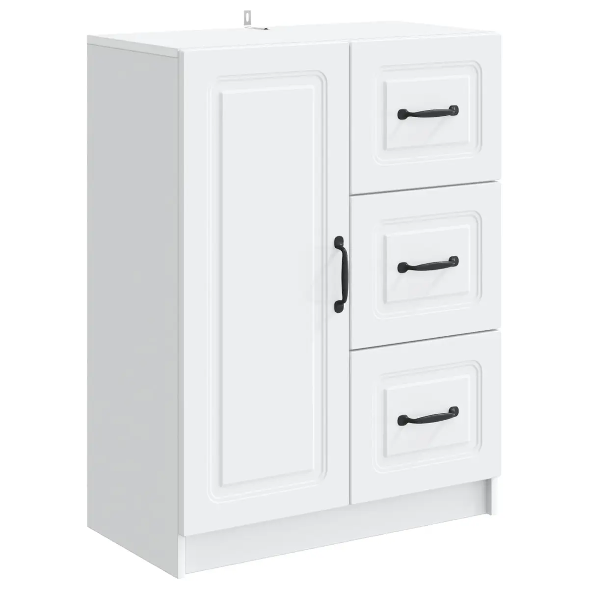 White Sideboard Storage Cabinet 66cm