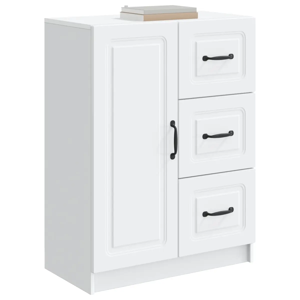White Sideboard Storage Cabinet 66cm
