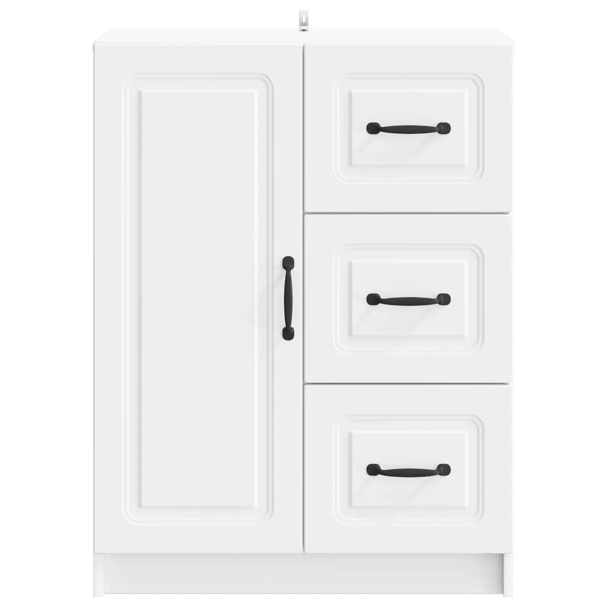 White Sideboard Storage Cabinet 66cm