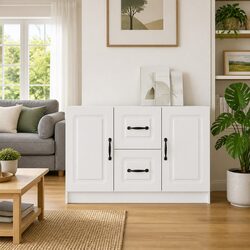 Inviting White Sideboard Storage Cabinet for Dining Spaces