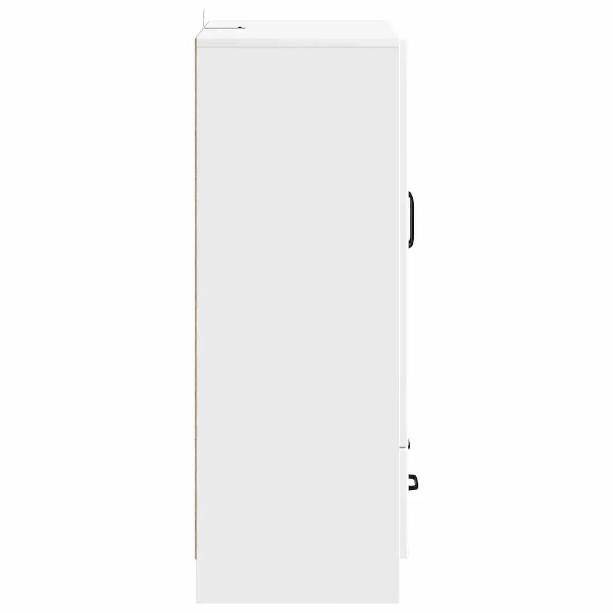 White Sideboard Storage Cabinet 66x34.5x92cm