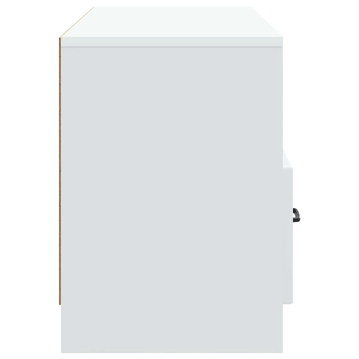 TV Cabinet Modern White 102 x 34.5 x 47 cm Engineered Wood Frame