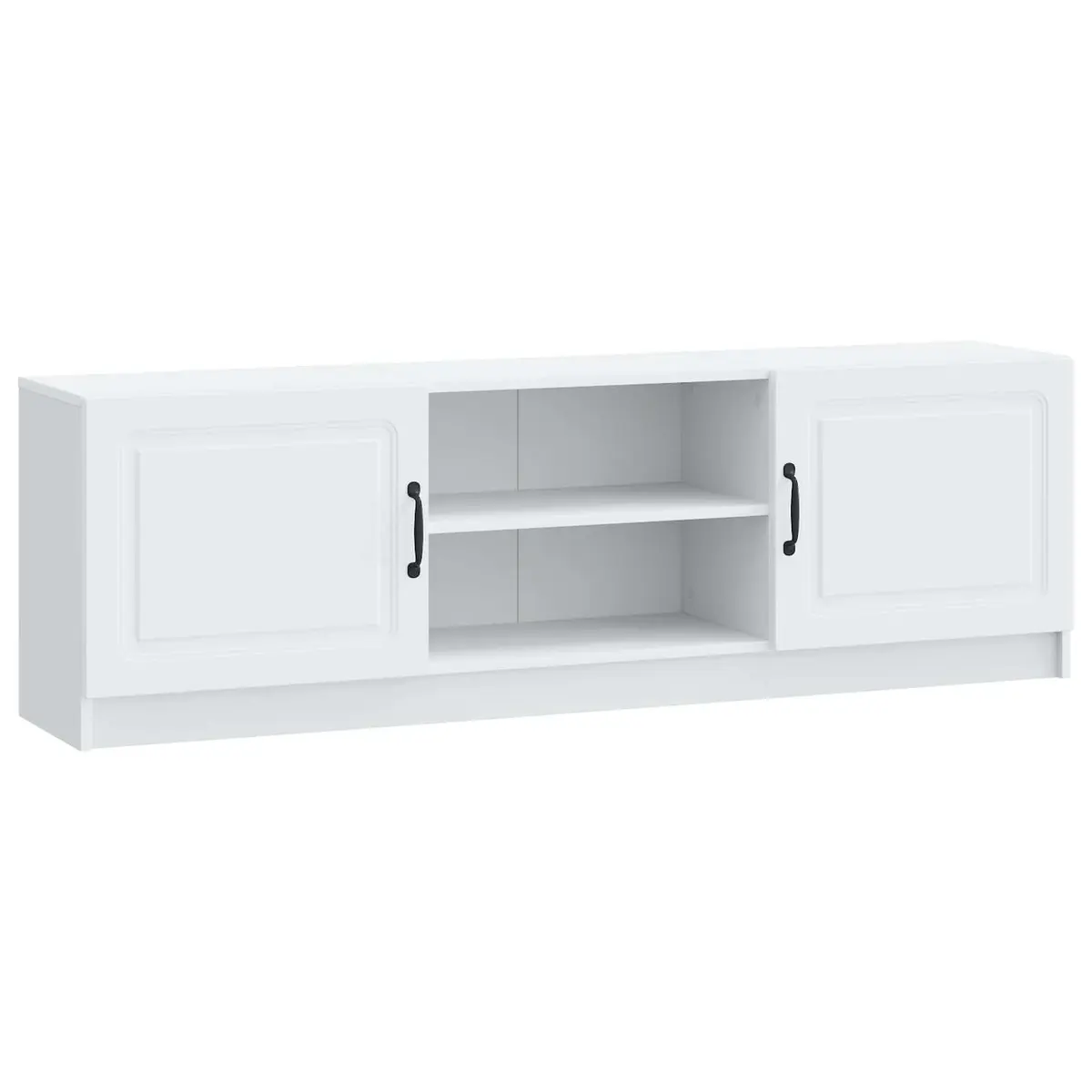 TV Cabinet White 150 x 31 x 47 cm Engineered Wood Living Room Media Storage Unit