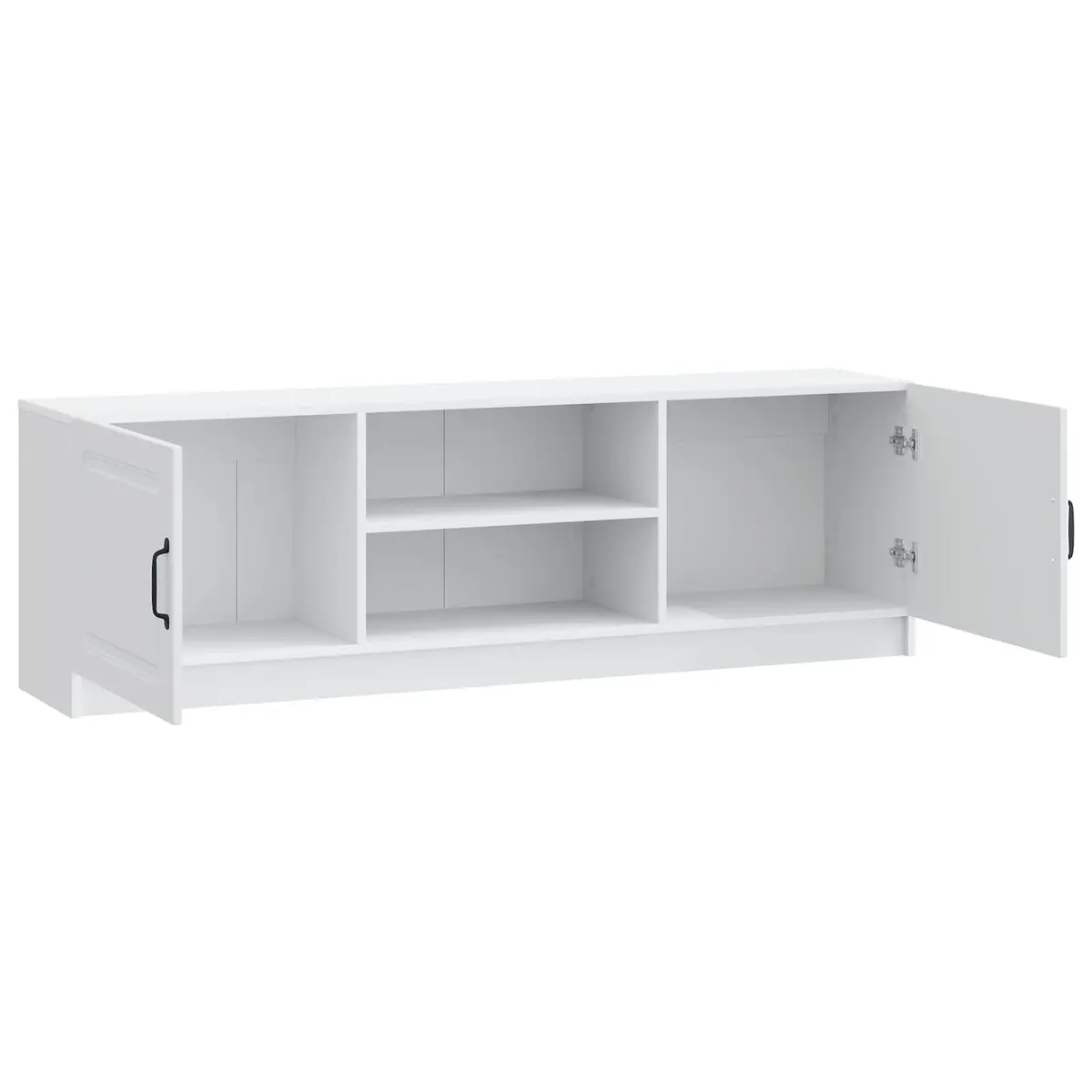 TV Cabinet White 150 x 31 x 47 cm Engineered Wood Living Room Media Storage Unit