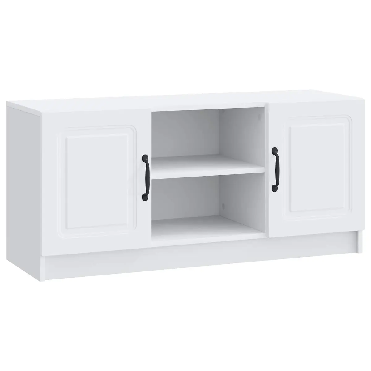 White TV Cabinet for Living Room Storage