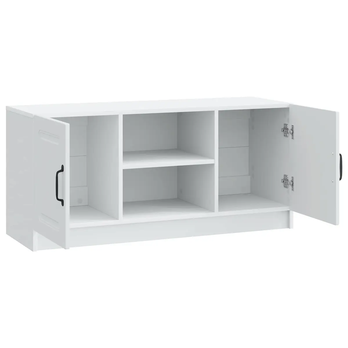White TV Cabinet for Living Room Storage