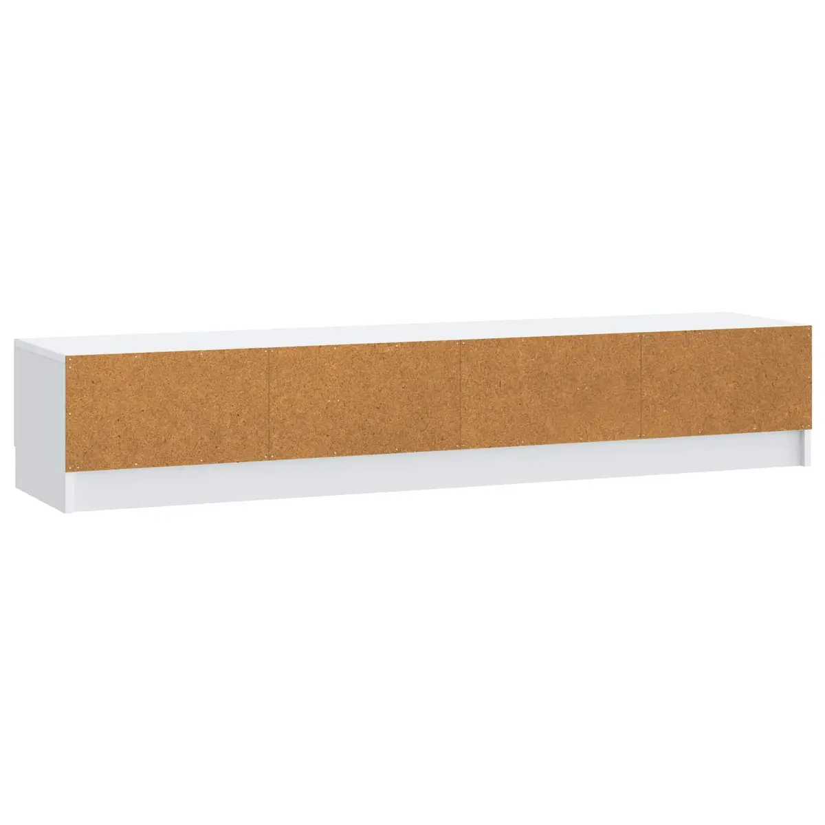 TV Cabinet Modern White 147cm Engineered Wood with Drawer