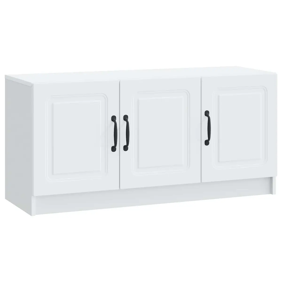 White TV Cabinet Modern Living Room Storage Unit Media Console 99x34.5x47cm