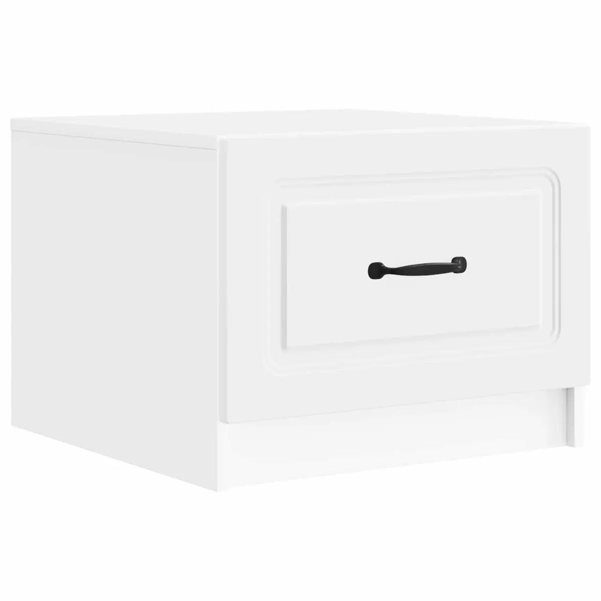 Coffee Table with Storage Drawer in White