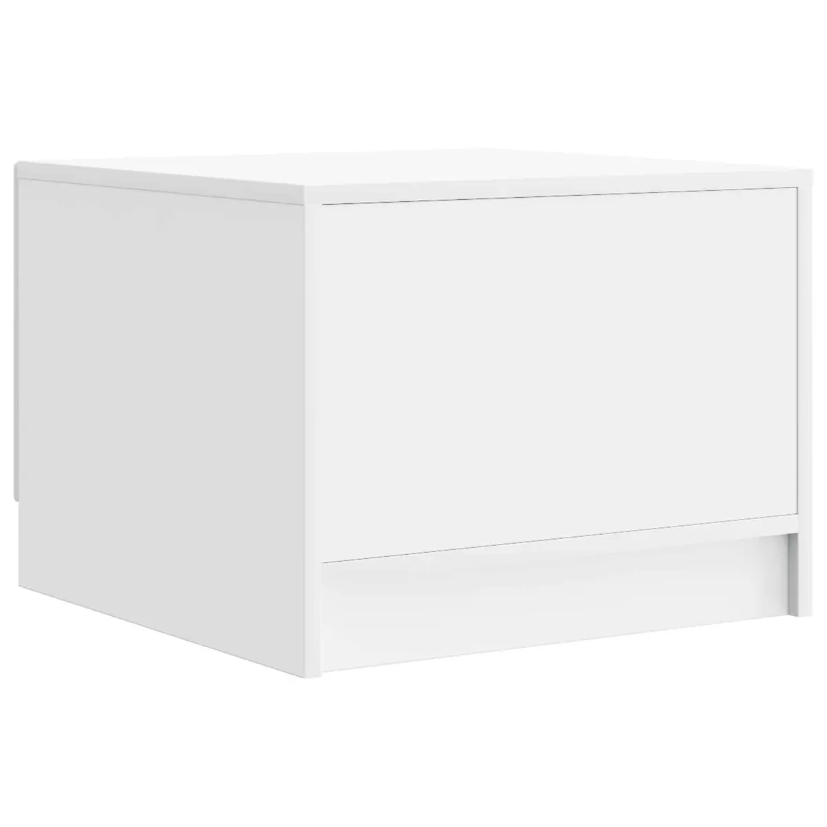 Coffee Table with Storage Drawer in White